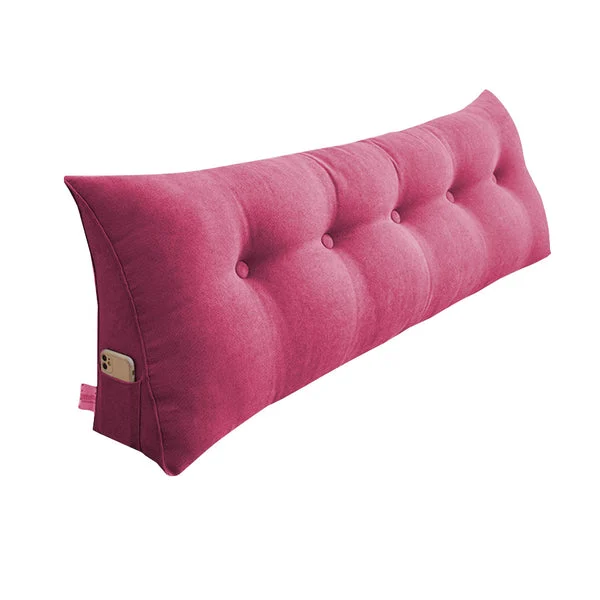 100cm Pink Triangular Wedge Bed Pillow Headboard Backrest Bedside Tatami Cushion Home Decor
