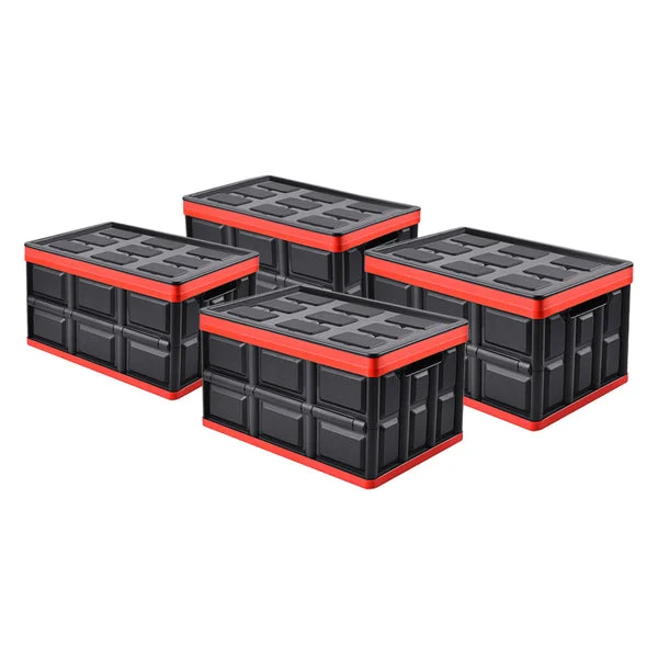4 X 30 L Collapsible Car Trunk Storage Multifunctional Foldable Box Black