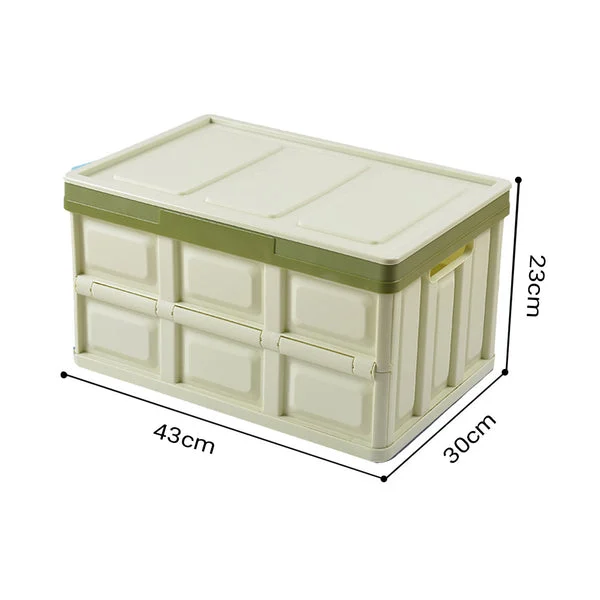 4 X 30 L Collapsible Car Trunk Storage Multifunctional Foldable Box Green