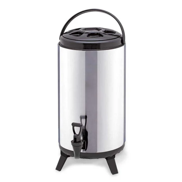 8 L Portable Insulated Cold/Heat Coffee Tea Beer Barrel Brew Pot With Dispenser