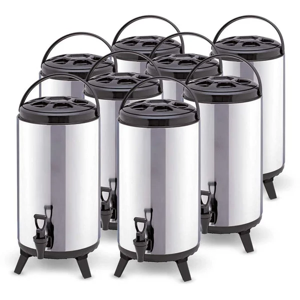 8 X 10 L Portable Insulated Cold/Heat Coffee Tea Beer Barrel Brew Pot With Dispenser