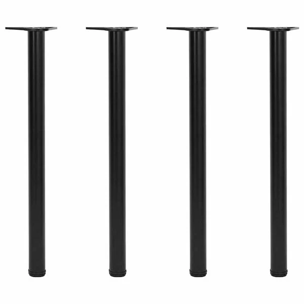 Adjustable Table Legs 4 pcs Black 870 mm