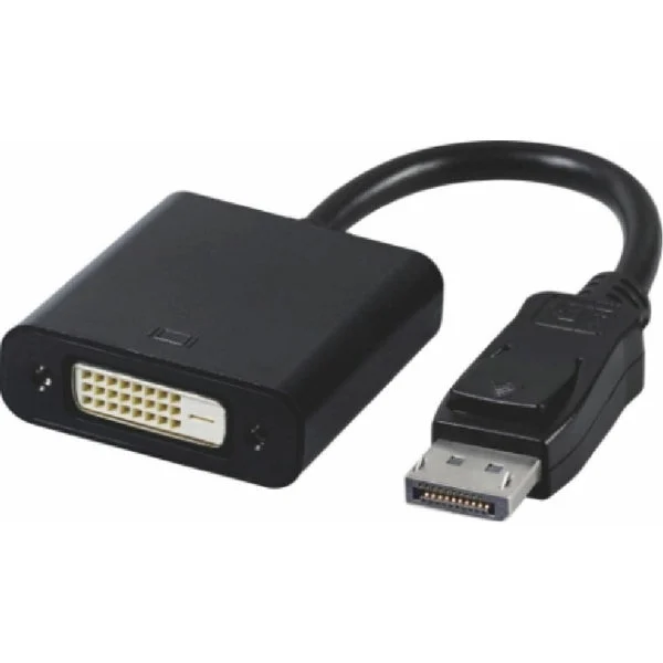 ASTROTEK DisplayPort DP to DVI Adapter Converter Male to Female Active Connector Cable 15cm - 20 pins to 24+1 pins EYEfinity 6xDisplays CBA-GC-ACTDP