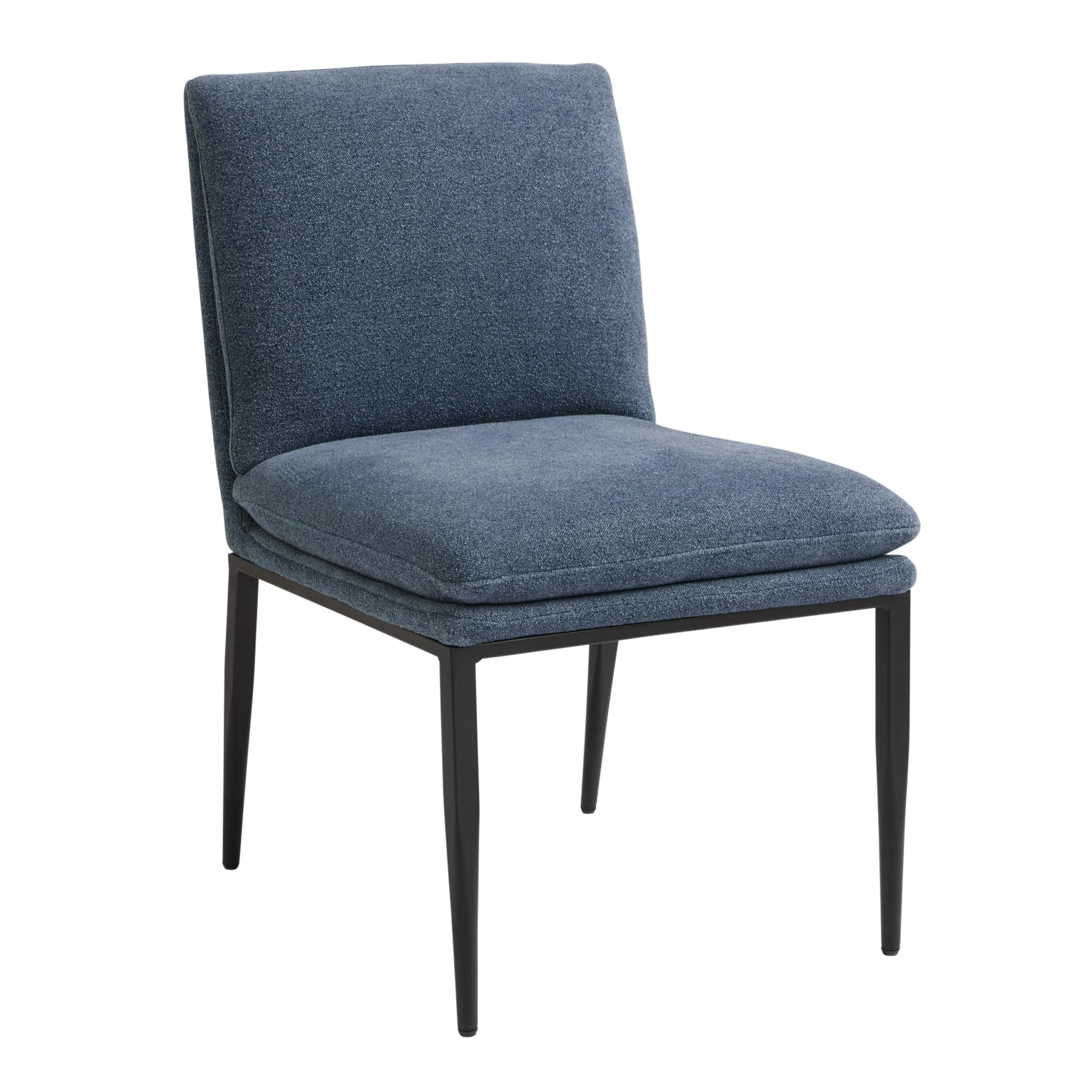 Basel Ocean Blue Pillow Top Upholstered Dining Chair