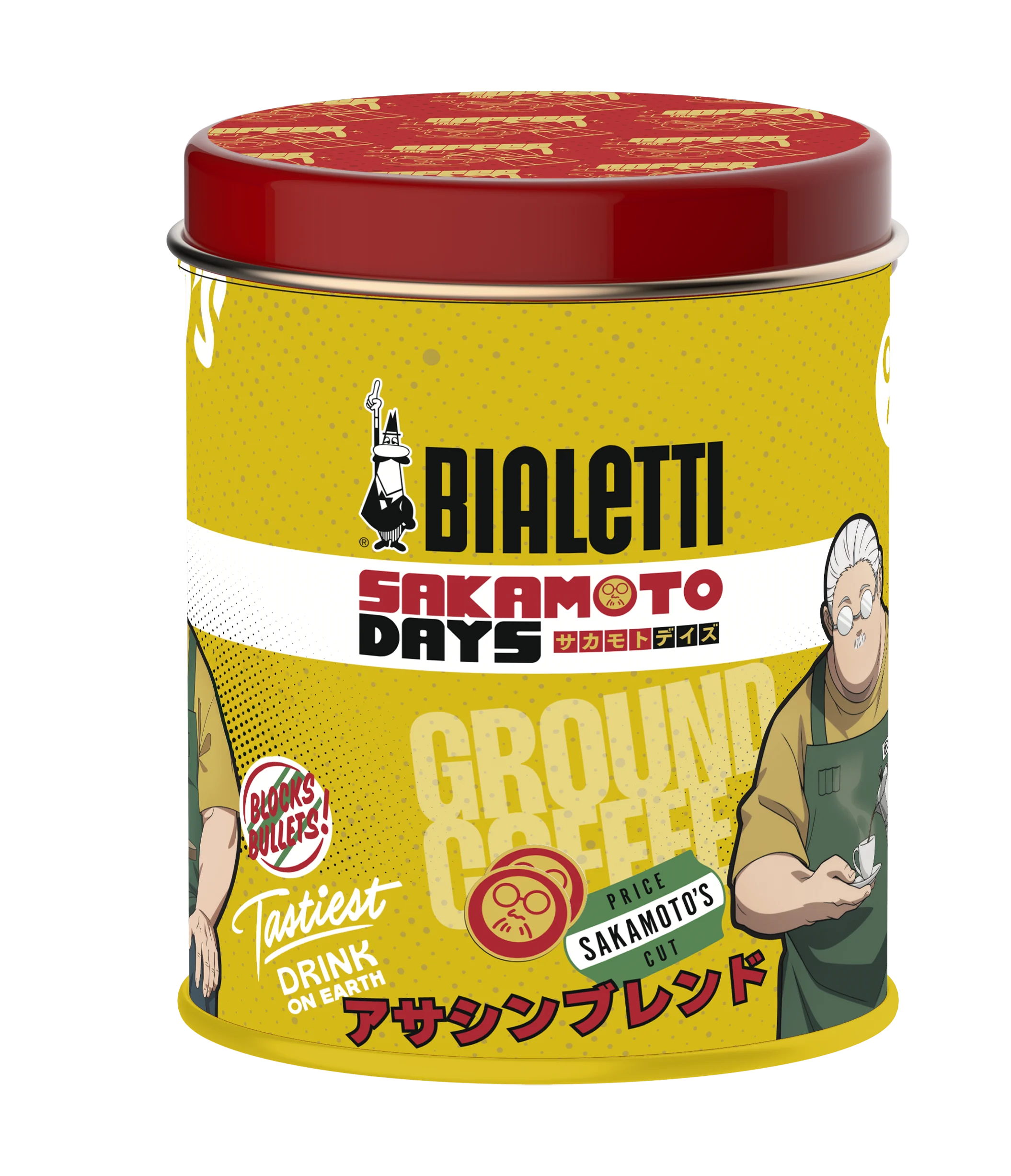 Bialetti Sakamoto Days Gift Tin – Ground Coffee 250 g