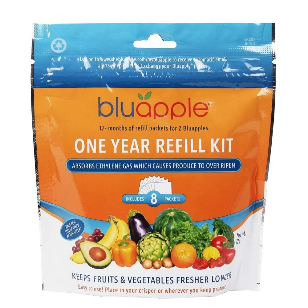 Bluapple Produce Keeper One-Year Refill Kit