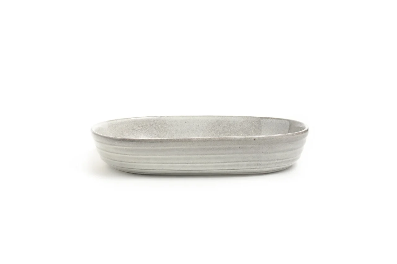 Classica Lunde Oval Baker Reactive Grey31x21x6cm