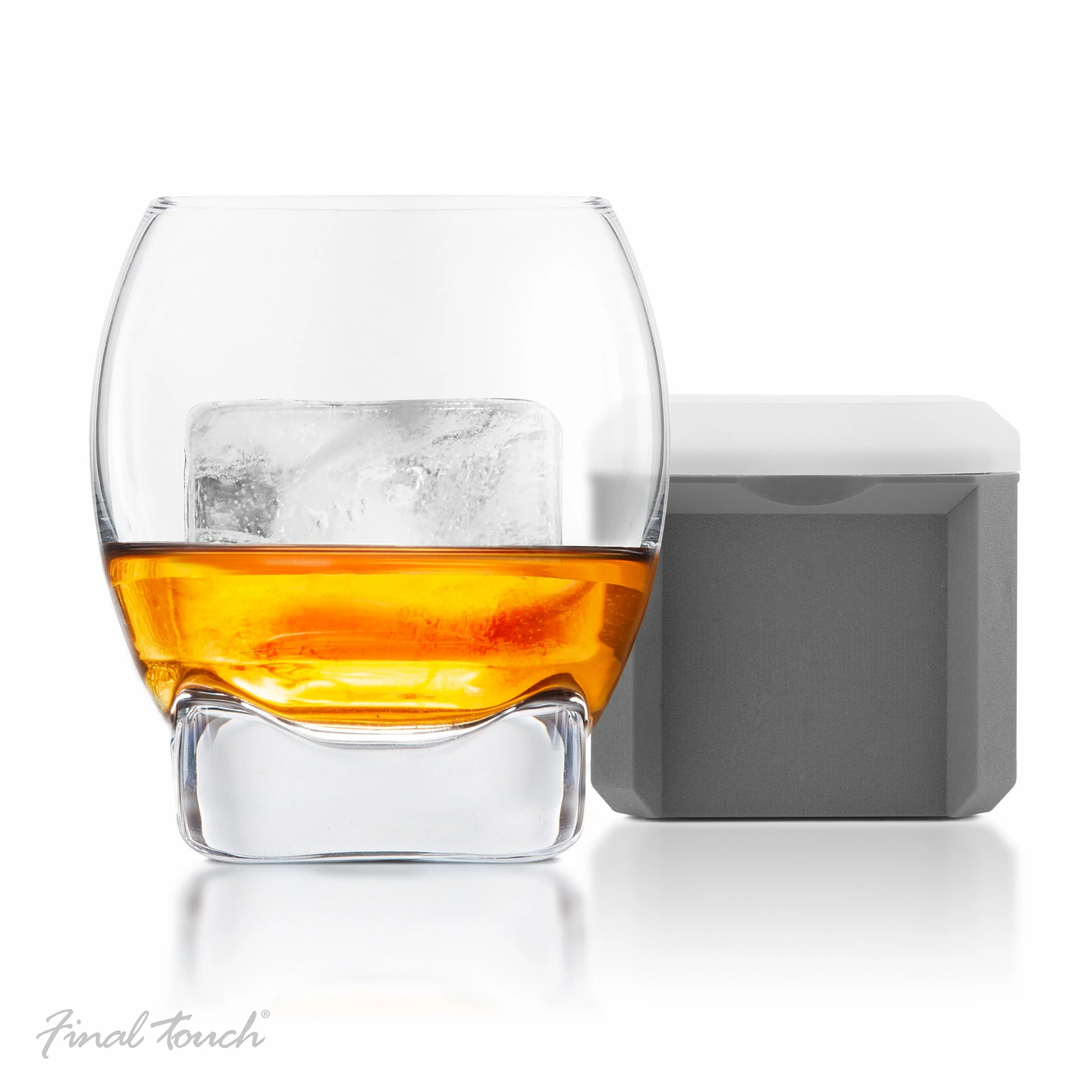 Colossal Ice Cube Whisky Glass