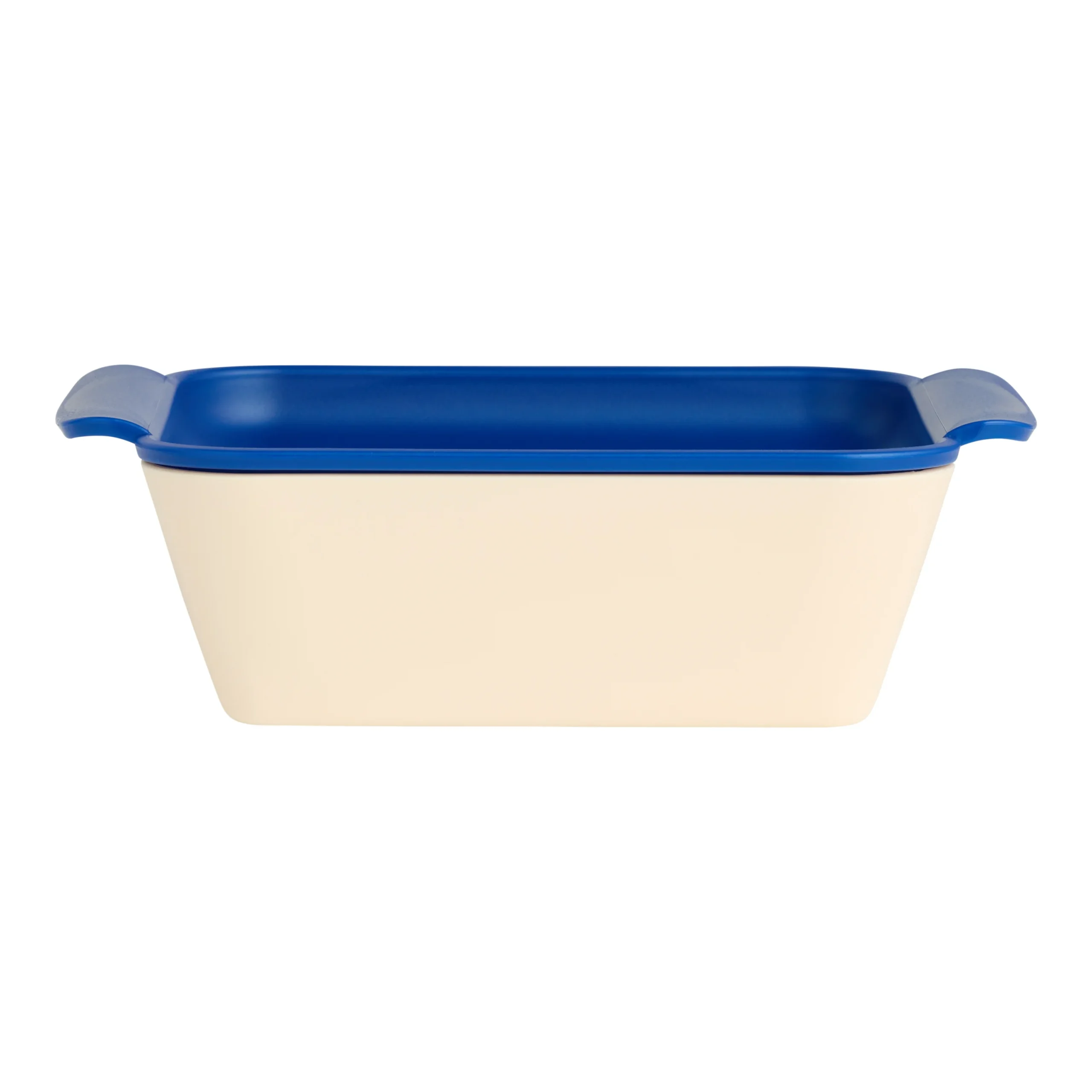 Cream and Navy Marinade & Go BBQ Food Prep Tub with Tray