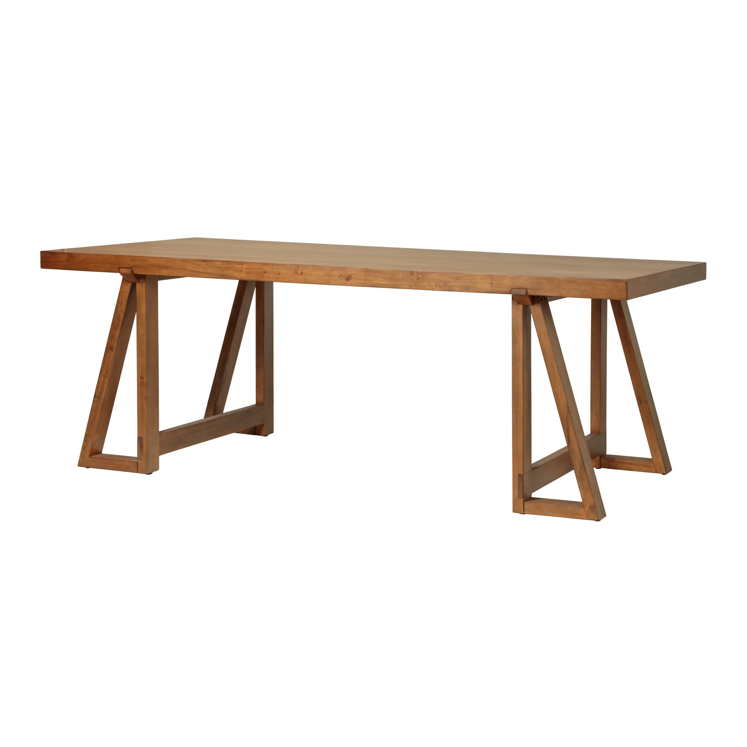 Eastbrook Vintage Acorn Sawhorse Farmhouse Dining Table