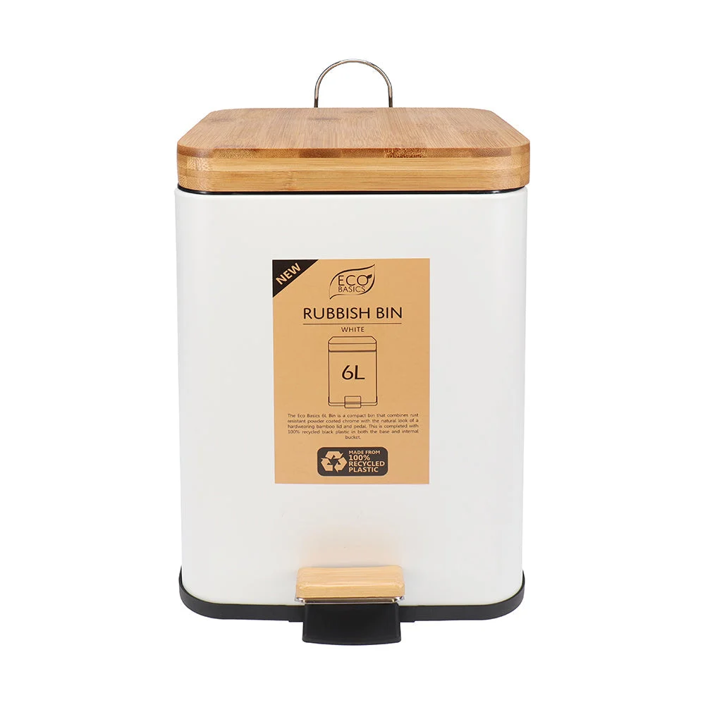 Eco Basics Square Rubbish Bin 6L