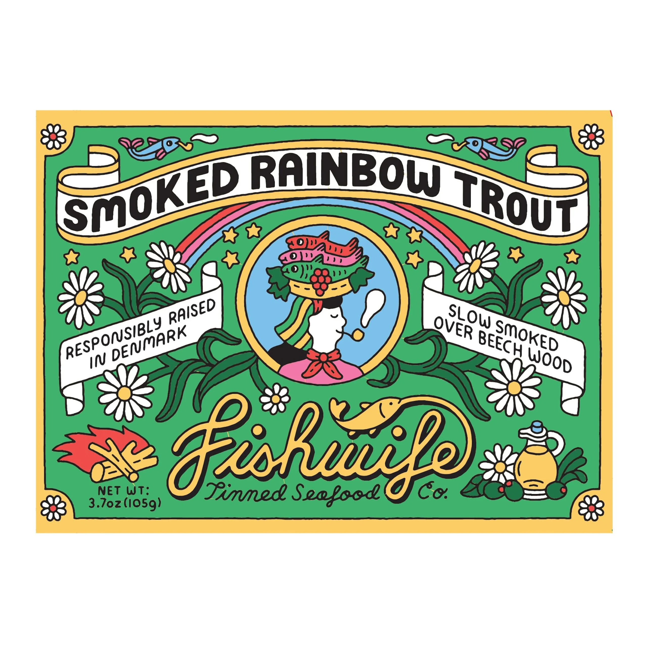 Fishwife Hardwood Smoked Rainbow Trout in Olive Oil
