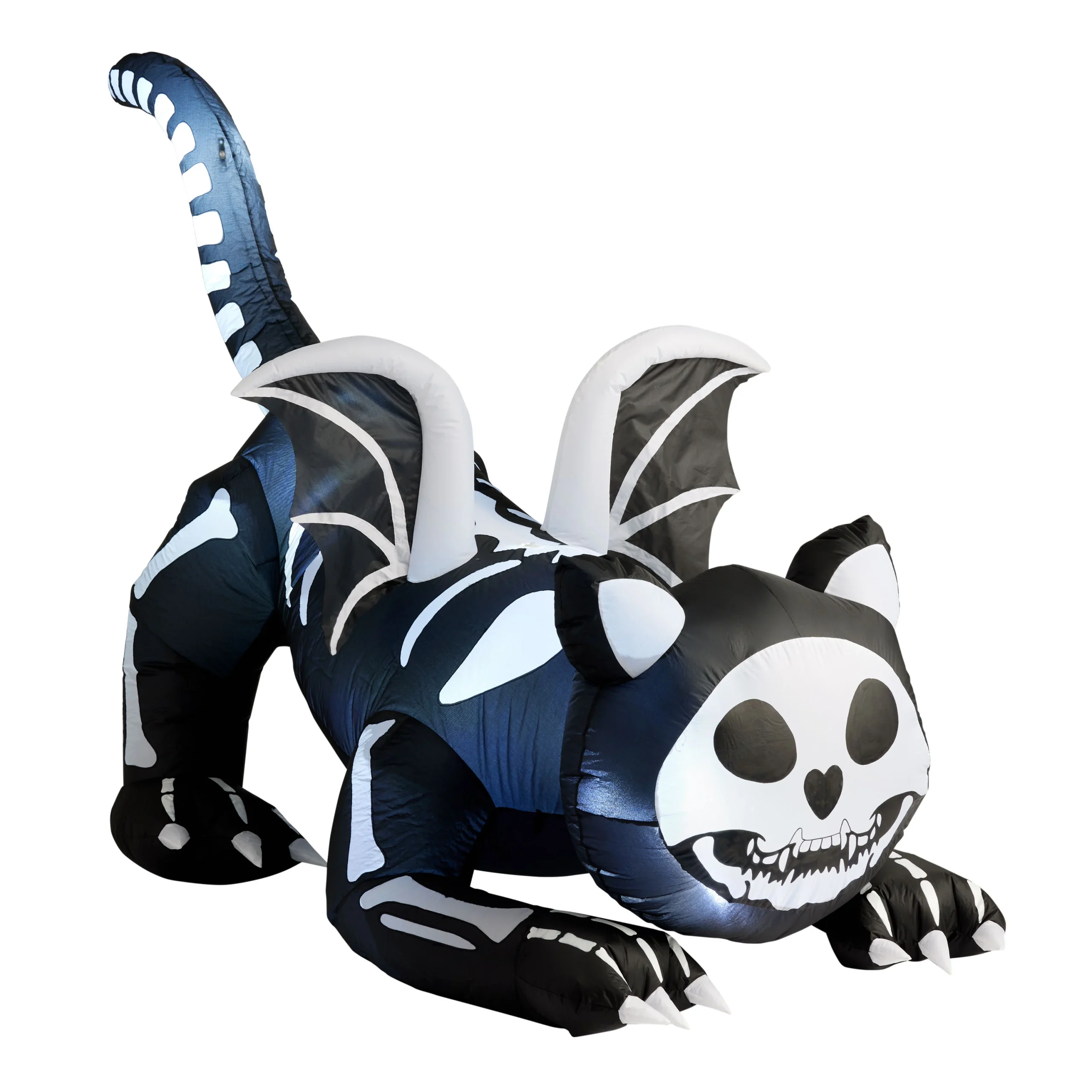 Halloween Cat Skeleton LED Inflatable Outdoor Decor