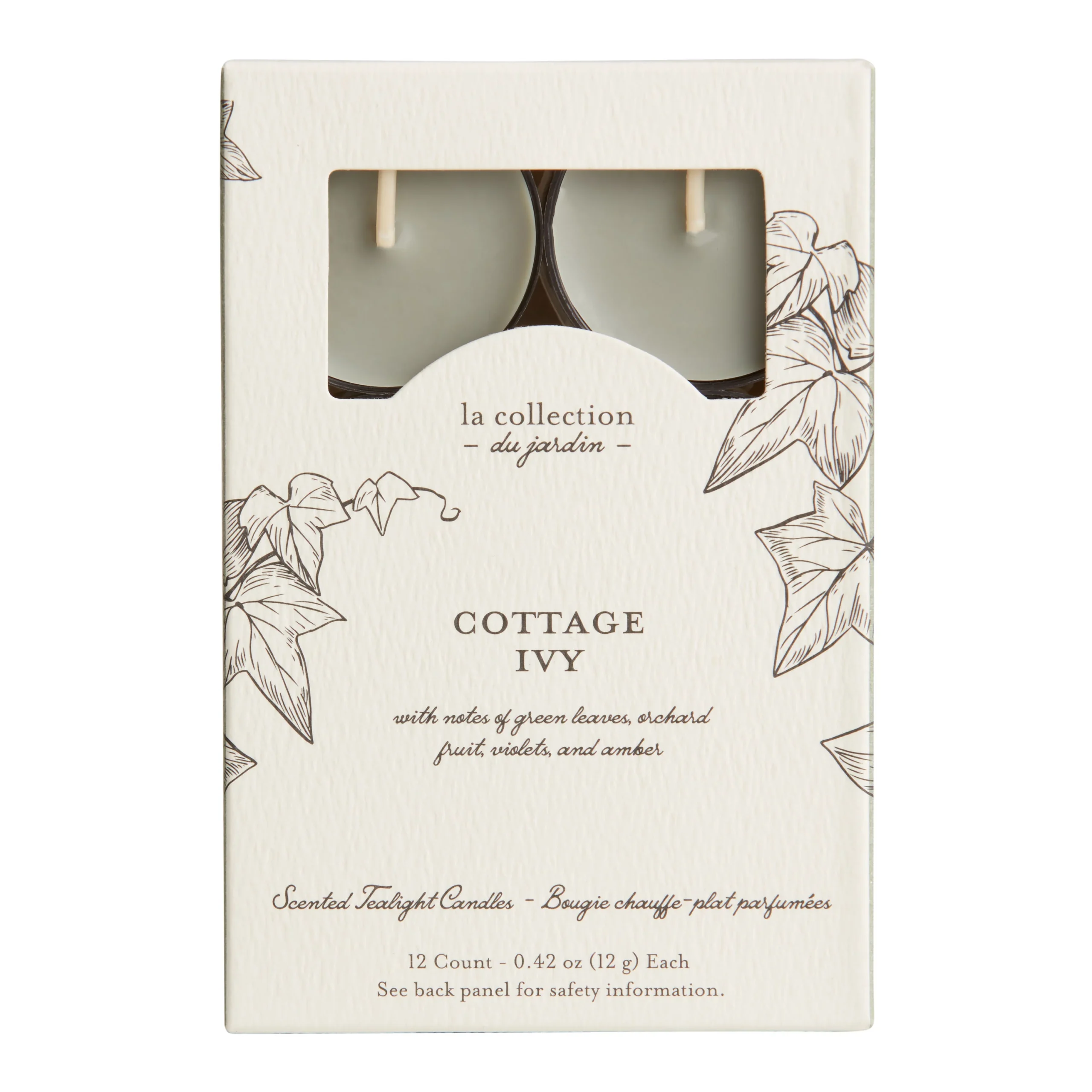 Jardin Cottage Ivy Tealight Scented Candle 12 Pack