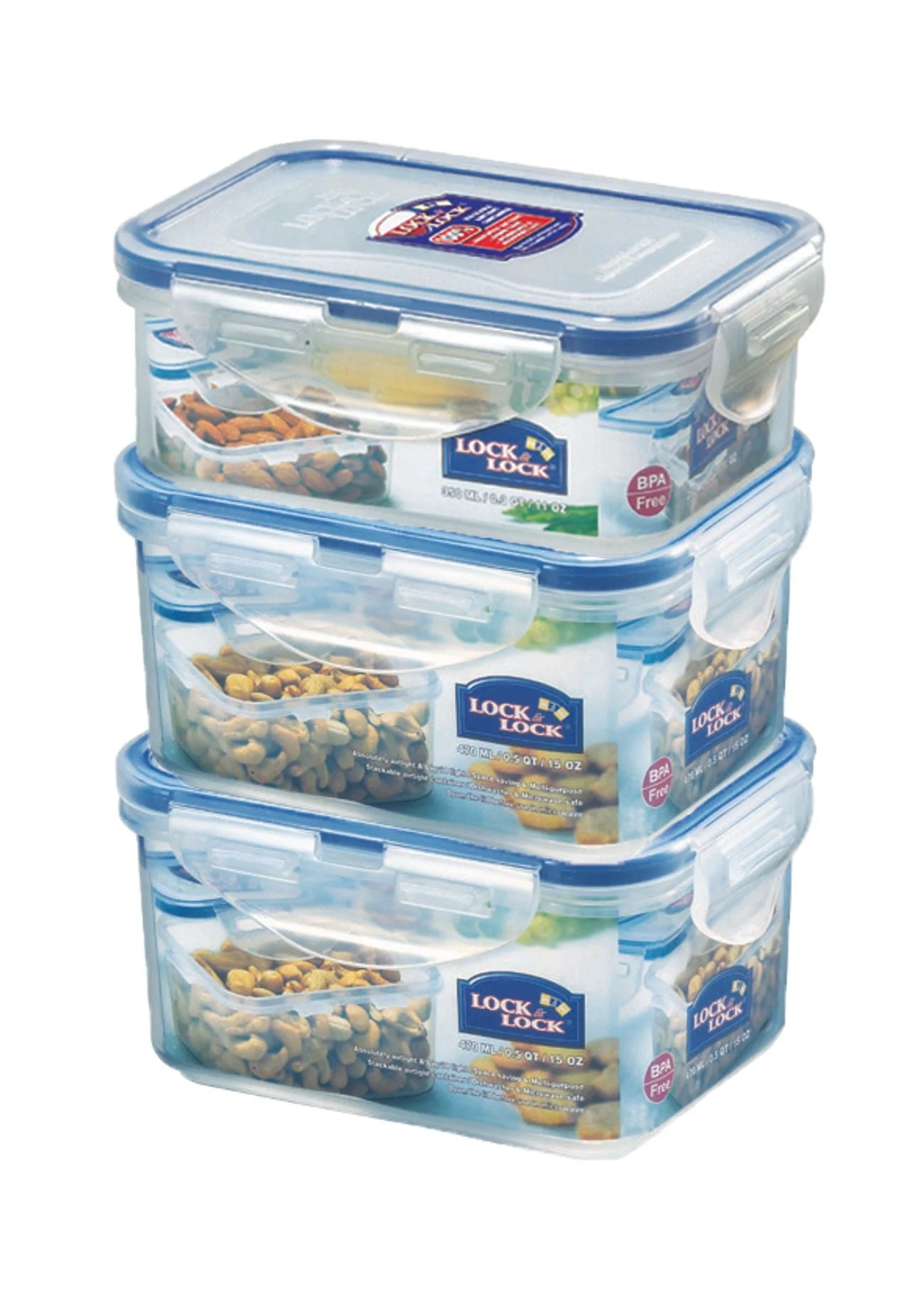 LocknLock Classic 3 Piece Set - 350ml/ 470ml