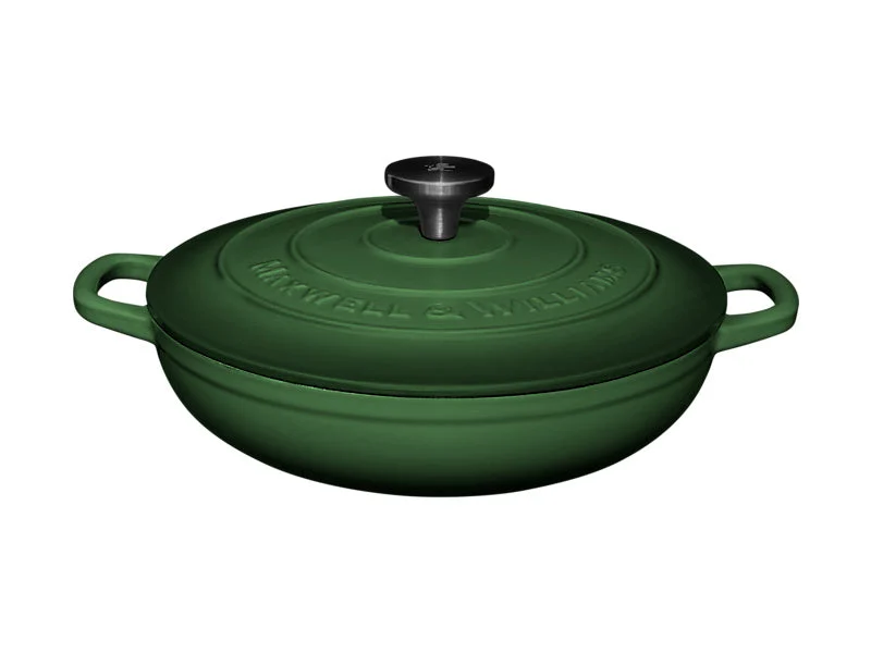 Maxwell Williams Cast Iron Braiser English Racing Green 27cm/ 3.3L