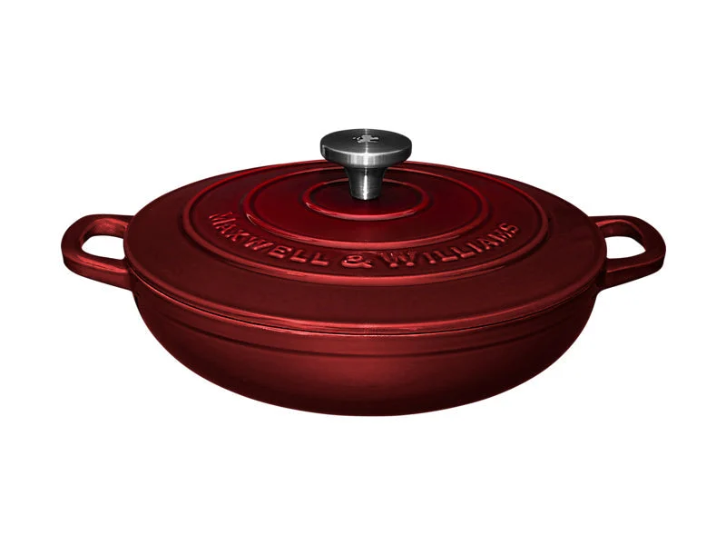 Maxwell Williams Cast Iron Braiser Merlot 27cm/ 3.3L