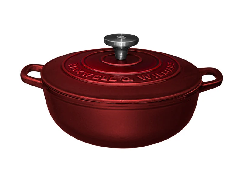 Maxwell Williams Cast Iron Round Casserole Merlot 24cm/ 3.3L