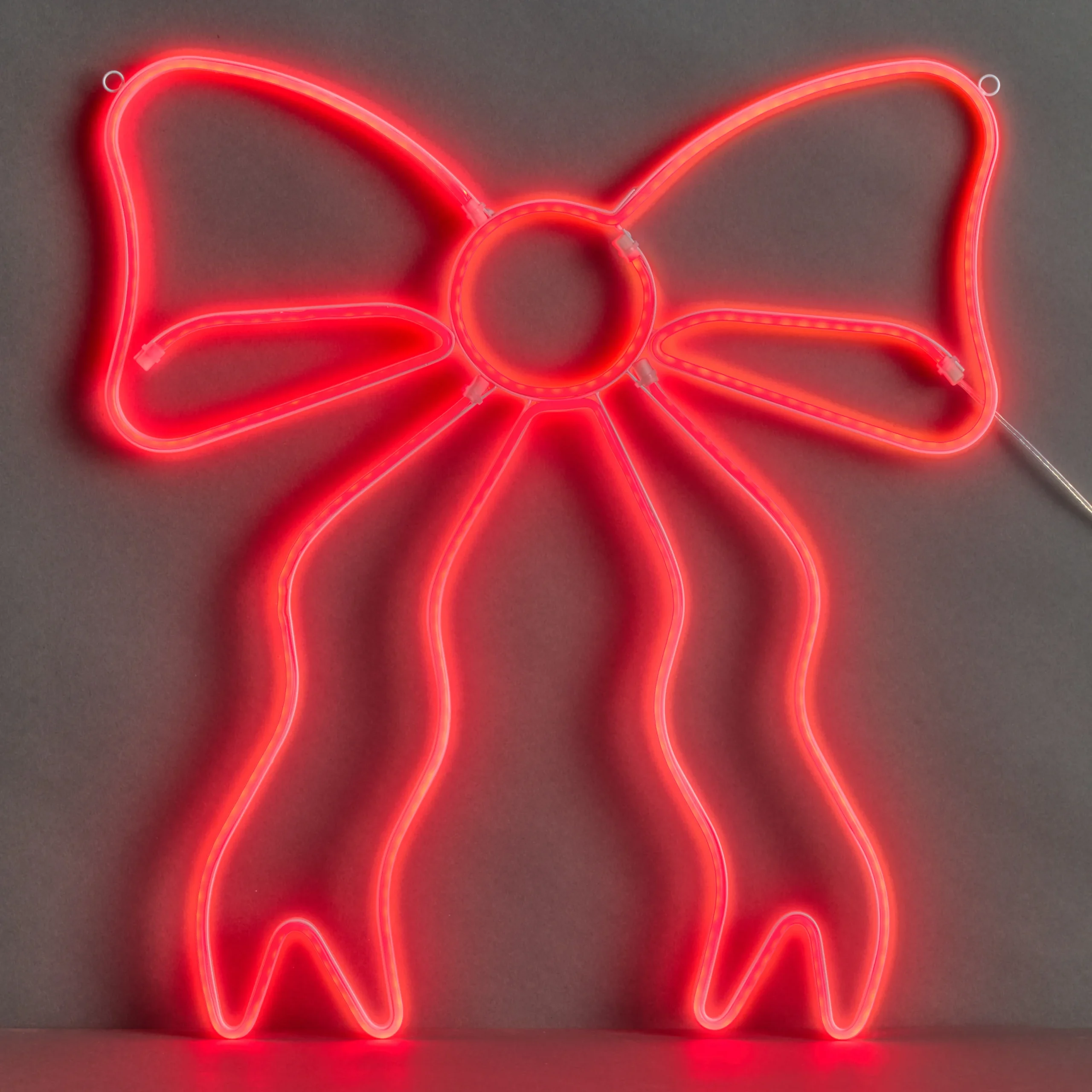Neon Red Bow LED Electric Sign Wall Decor