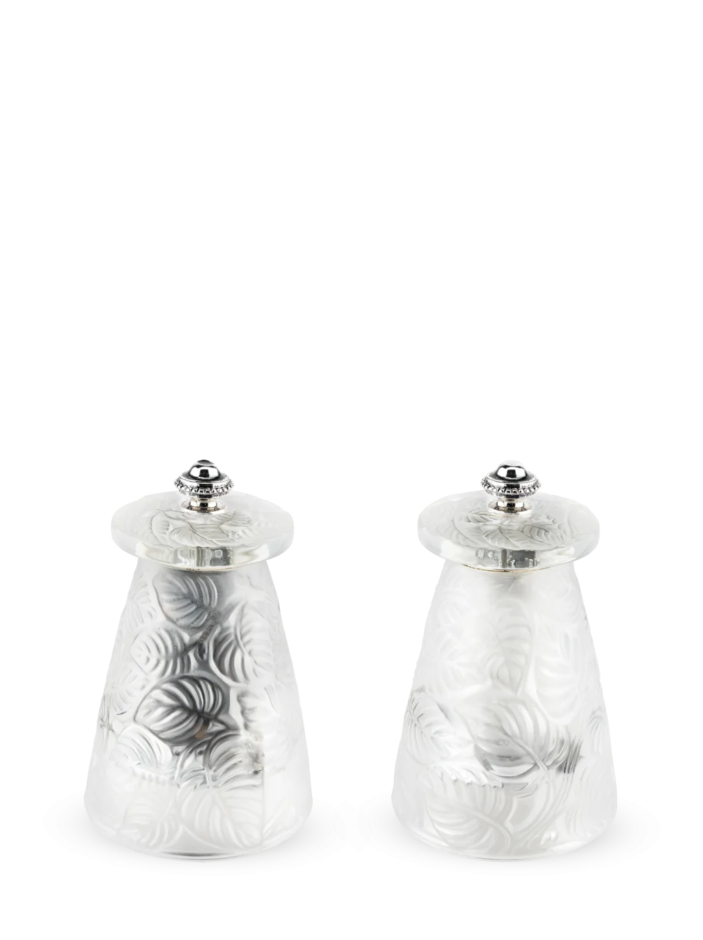 Peugeot Lalique Salt & Pepper Mills Duo - 9cm