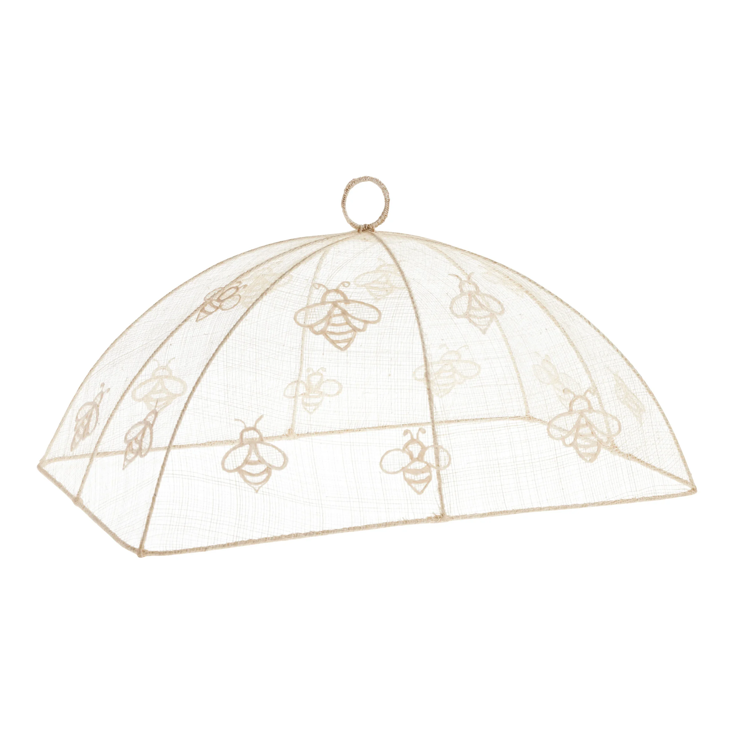Rectangular Natural Bee Mesh Food Dome