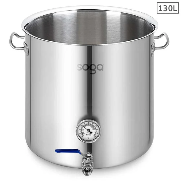 Stainless Steel 130 L No Lid Brewery Pot With Beer Valve 55*55cm