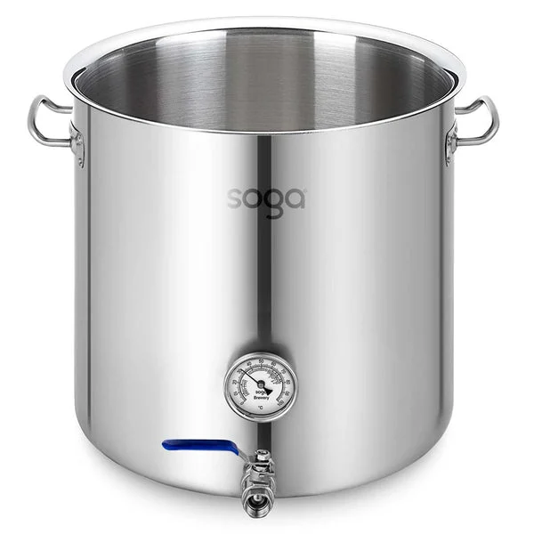Stainless Steel 33 L No Lid Brewery Pot With Beer Valve 35*35cm