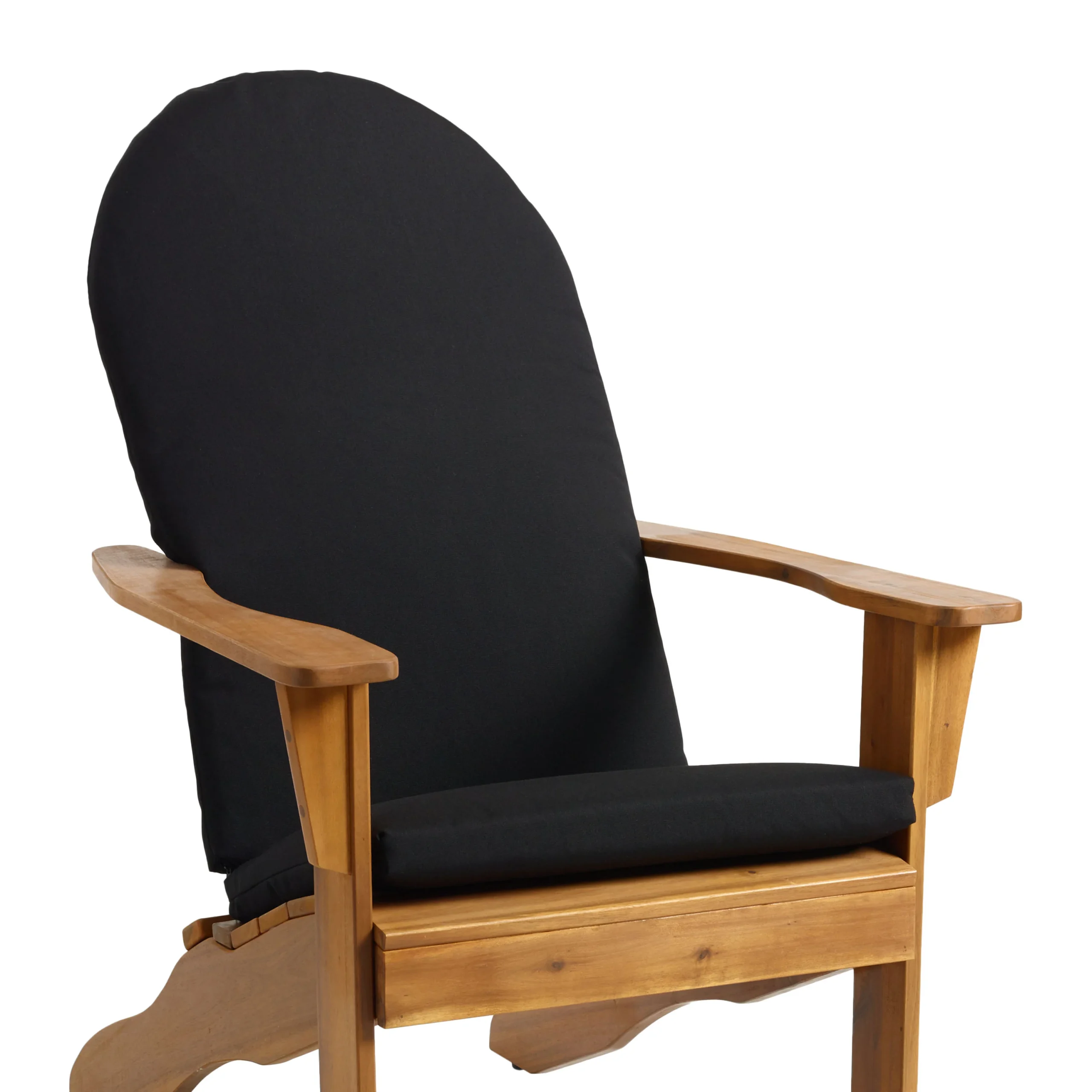 Sunbrella Black Canvas Adirondack Chair Cushion
