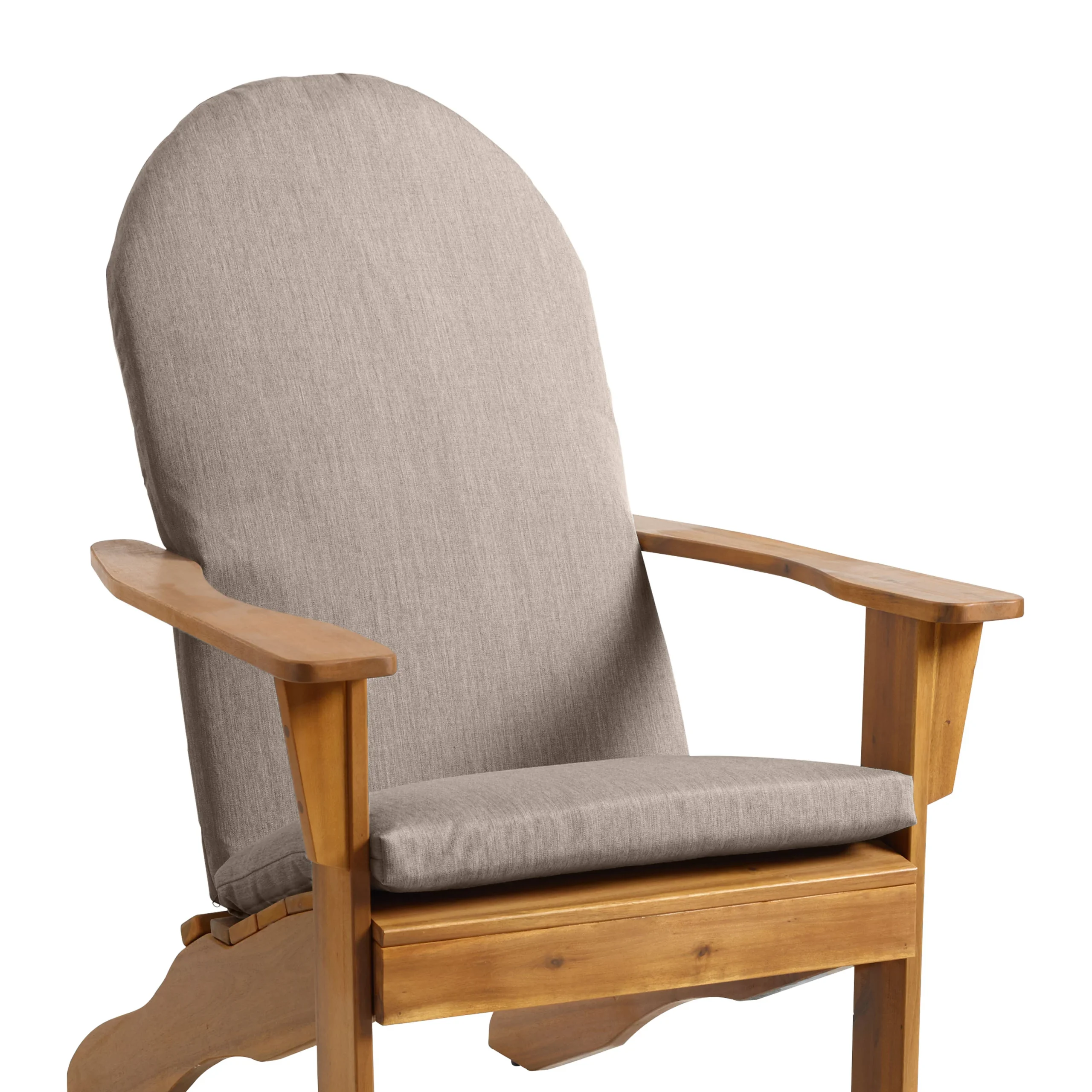 Sunbrella Khaki Ash Cast Adirondack Chair Cushion