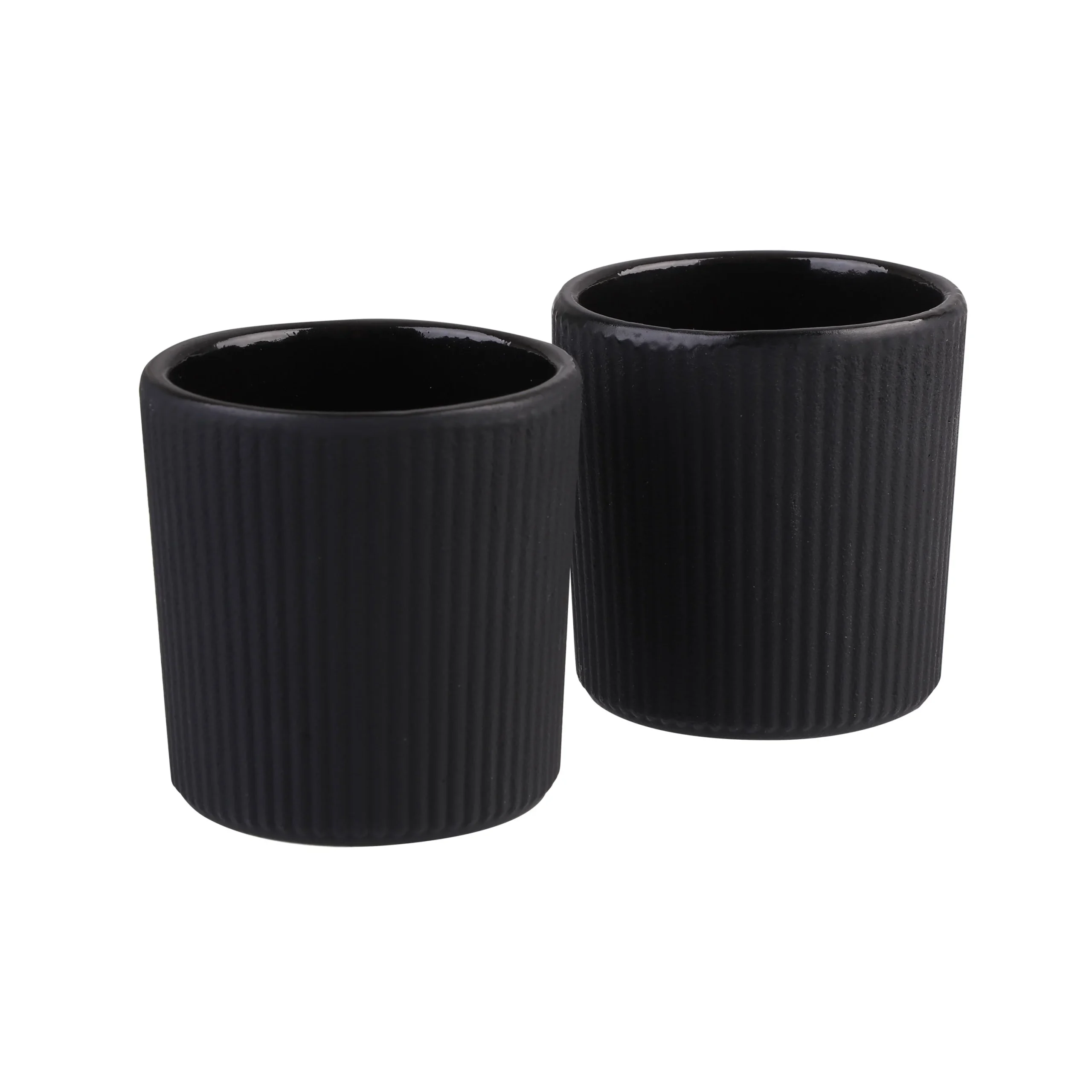 Teaology Serenity Cast Iron Tea Cup Set – 120 ml (Set of 2, Black)