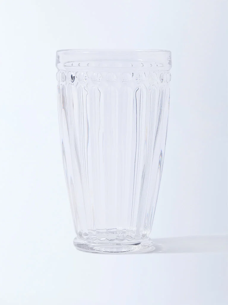 Westside Home Clear Textured Hi-Ball Glass