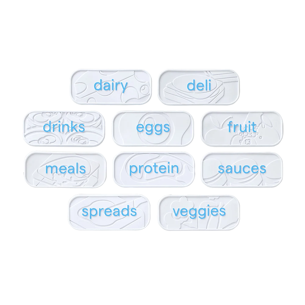 Youcopia Re-Stickable Fridge Labels Pack 10